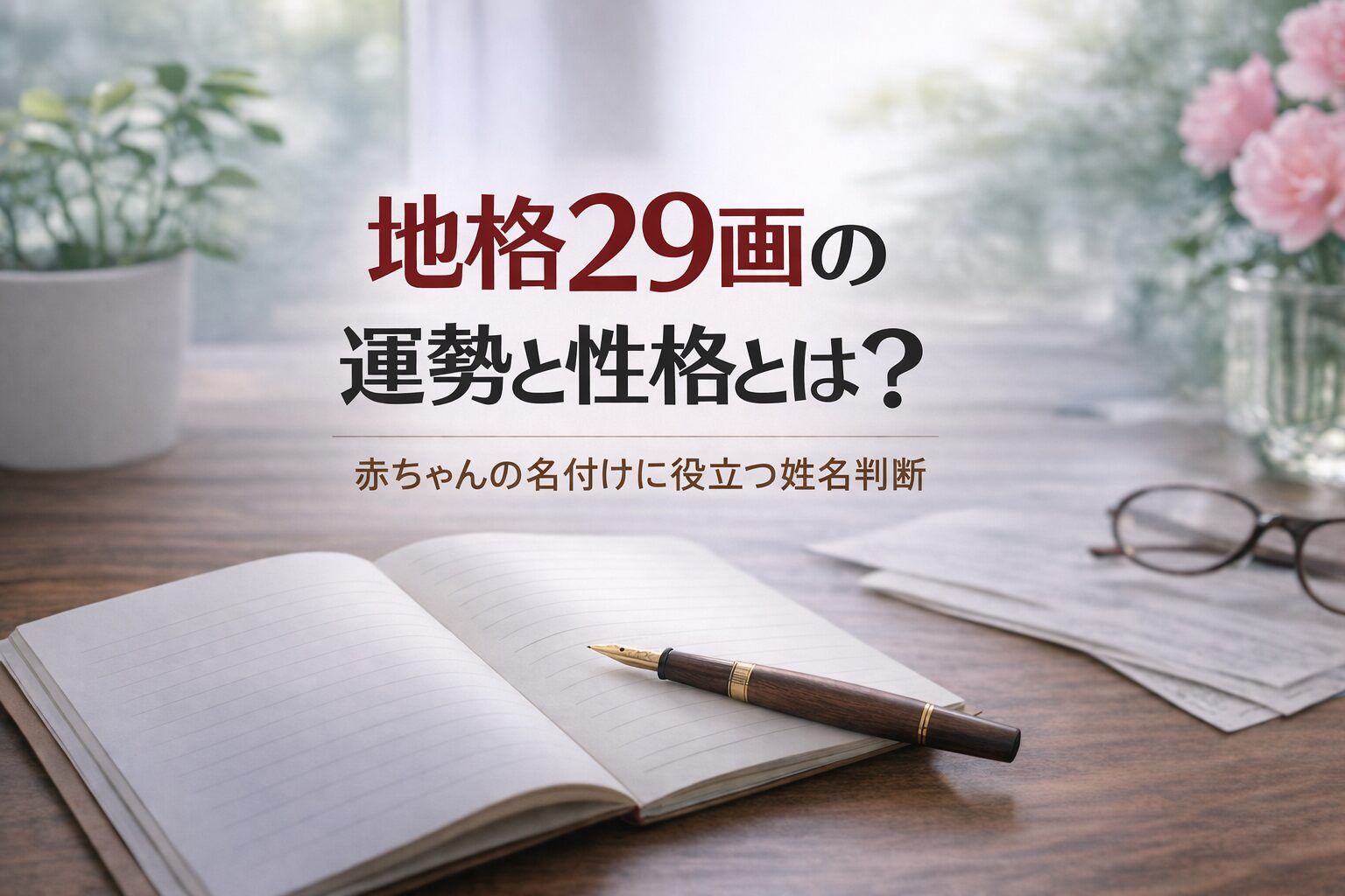 地格29画の運勢と性格とは？｜赤ちゃんの名付けに役立つ姓名判断