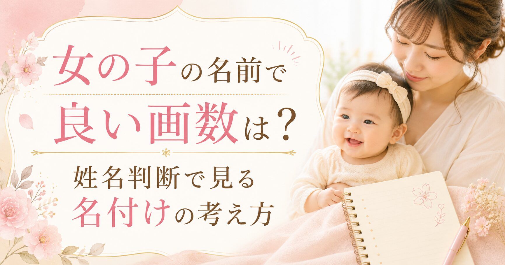 女の子の名前で良い画数は？姓名判断で見る名付けの考え方
